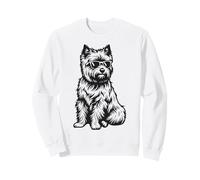 Funny Cairn Terrier Dog with Sunglasses Sweatshirt