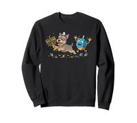 Funny Cairn Terrier Dreidel Menorah Hanukkah Womens Mens Sweatshirt