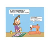 Funny Calendar 2026, Comics Planner Design, Material Paper, Wall Yearly Calendar, Monthly Tracking Chart, Humorous Decor Feature, For Home Office School Study Work Quilting Lovers