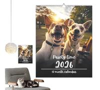Funny Calendar | 2026 Dog Monthly Planner | 12 Months Planner Ornament Calendar for Boys Birthdays Girls Pet Owners Men Adults Holidays