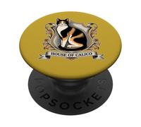 Funny Calico Cat HOUSE OF CALICO PopSockets Adhesive PopGrip