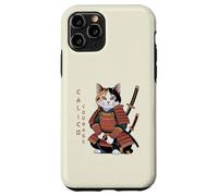 Funny Calico Courage Cute Samurai Ninja Cat Case for iPhone 11 Pro