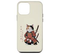 Funny Calico Courage Cute Samurai Ninja Cat Case for iPhone 12 mini