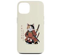 Funny Calico Courage Cute Samurai Ninja Cat Case for iPhone 13