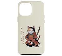 Funny Calico Courage Cute Samurai Ninja Cat Case for iPhone 13 Pro Max