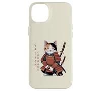 Funny Calico Courage Cute Samurai Ninja Cat Case for iPhone 14 Plus