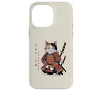 Funny Calico Courage Cute Samurai Ninja Cat Case for iPhone 14 Pro Max