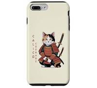 Funny Calico Courage Cute Samurai Ninja Cat Case for iPhone 7 Plus/8 Plus
