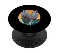 Funny California Quail Vintage Bird Lover Graphics PopSockets Adhesive PopGrip
