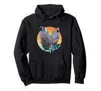 Funny California Quail Vintage Bird Lover Graphics Pullover Hoodie