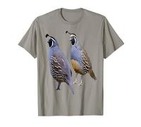 Funny California Quail Vintage Bird Lover Graphics T-Shirt