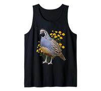 Funny California Quail Vintage Bird Lover Graphics Tank Top
