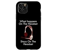 Funny Call Center Quote What Happens On the Gamer Headset Case for iPhone 11 Pro