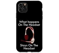 Funny Call Center Quote What Happens On the Gamer Headset Case for iPhone 11 Pro Max