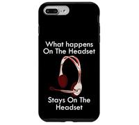 Funny Call Center Quote What Happens On the Gamer Headset Case for iPhone 7 Plus/8 Plus