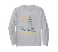 Funny Calligraphy Pun A Nib Above the Rest Long Sleeve T-Shirt