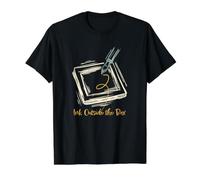 Funny Calligraphy Pun Ink Outside the Box Value Graphic T-Shirt, Men, Black, M