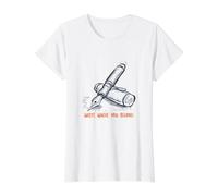 Funny Calligraphy Pun Write Where You Belong Value Graphic T-Shirt, Women, White, S