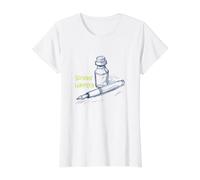Funny Calligraphy Scribble Happens Fountain Pen Value Graphic T-Shirt, Women, White, M