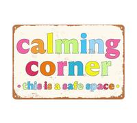 Funny Calming Corner Sign School Classroom Decor Calming Corner This Is A Safe Space Signs Classroom Decorations Classroom Calm Reading Corner Sign For Home Office Study Room Wall Decor
