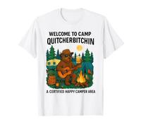 Funny Camp Bear Welcome to Camp Quitcherbitchin T-Shirt