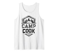 Funny Camp Cook Summer Staff Campfire Host Chef Camping Crew Tank Top