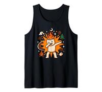 Funny Camper Marshmallow Dancing Around the Campfire Tank Top