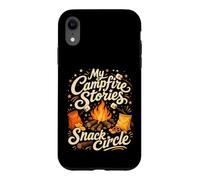 Funny Campfire Camping Stories Outdoor Nature Lover Humor Case for iPhone XR