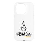 Funny Campfire Pun I'm Burned Out Case for iPhone 15 Pro