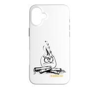 Funny Campfire Pun I'm Burned Out Case for iPhone 16 Plus