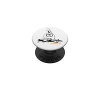 Funny Campfire Pun I'm Burned Out PopSockets Adhesive PopGrip