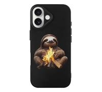 Funny Campfire Sloth Protective Cover Compatible with iPhone 17/17 Air/17 Pro/17 Pro Max Phone Case TPU Shockproof