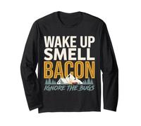 Funny Camping Bacon Breakfast Campfire Morning Camp Cook Long Sleeve T-Shirt