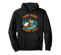 Funny Camping Camp More Worry Less Pullover Hoodie