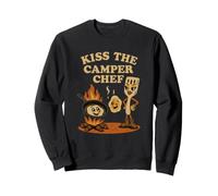 Funny Camping Cooking Art Camper Chef Sweatshirt