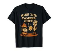 Funny Camping Cooking Art Camper Chef T-Shirt