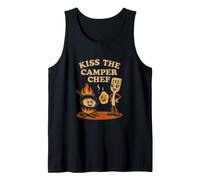 Funny Camping Cooking Art Camper Chef Tank Top