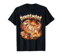 Funny Camping Dino Smore Dinosaur Camp Camper Dinosmore T-Shirt