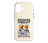 Funny Camping Drinking Weekend Forecast RV Case for iPhone 16