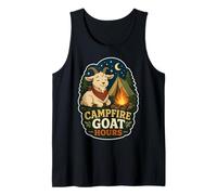 Funny Camping Goat Campfire Outdoor Humor Tank Top
