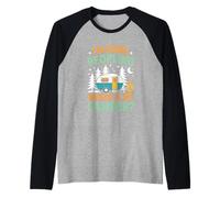 Funny Camping I'm Done Peopling Where is My Camper Raglan Baseball Tee