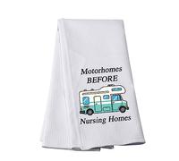 Funny Camping Kitchen Towel Motorhomes Before Nursing Homes Kitchen Towel RV Camping Lover Gift (Nursing Homes-t)