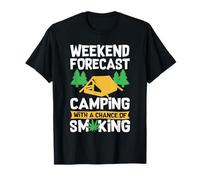 Funny Camping Life Weed Stoner Smoking Marijuana T-shirt T-Shirt