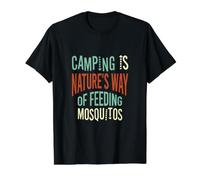 Funny Camping Mosquito Humor for Campers Value Graphic T-Shirt, Men, Black, M