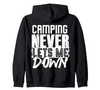 Funny Camping Nature Lover Outdoor Camp Adventure Zip Hoodie