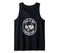Funny Camping Saying This is My Camping Badge Tank Top