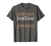 Funny Camping Smores Graham Cracker Marshmallow Chocolate T-Shirt