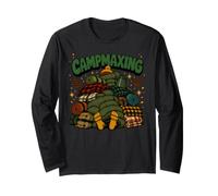 Funny Campmaxing Cozy Wilderness Sleeping Bag Camping Long Sleeve T-Shirt