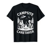 Funny Campsite Caretaker Bigfoot Alien Campground Director T-Shirt