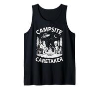 Funny Campsite Caretaker Bigfoot Alien Campground Director Tank Top